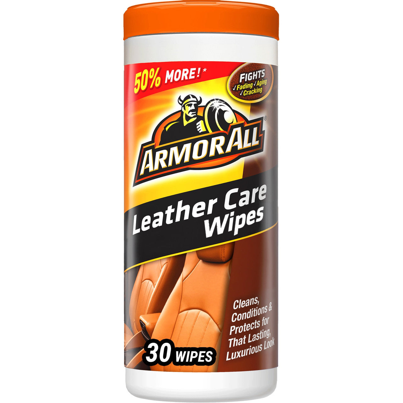 Armor All Leather Wipes, Conditions And Protects For Luxurious Look, 30 Ea